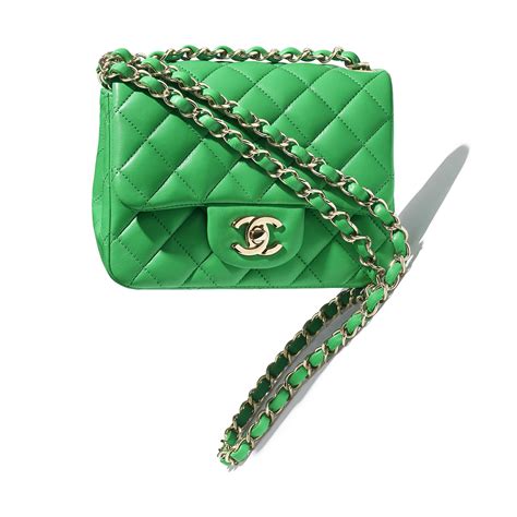 chanel dark green mini flap bag|chanel small flap bag price.